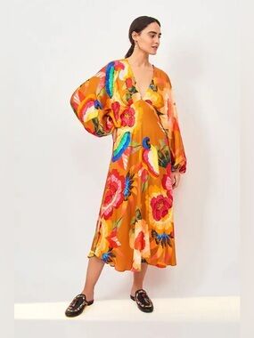 Farm Rio Cashew Floral Dress